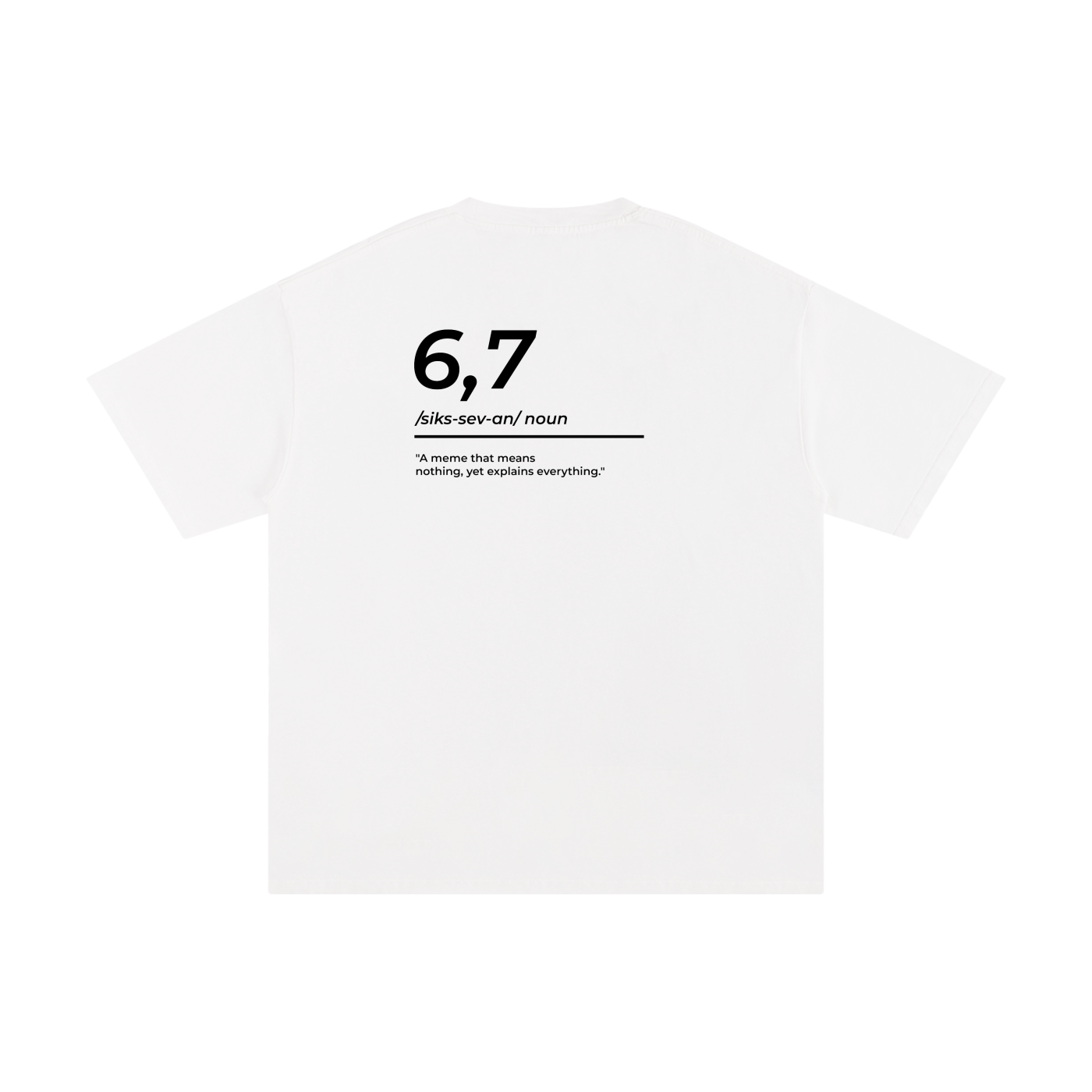 6,7 Definition White T
